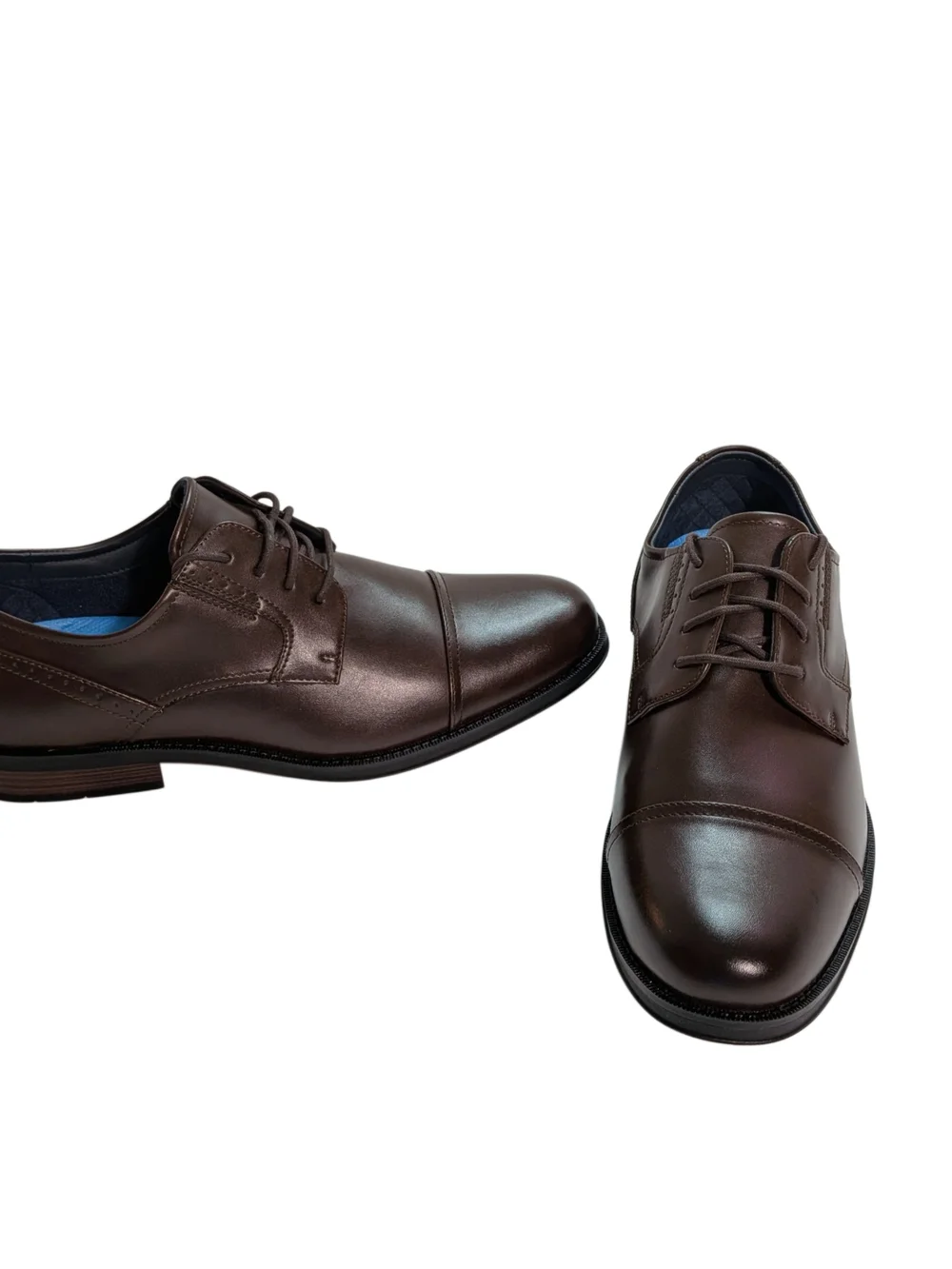 Dockers Echo Cap Toe Oxford Dress Shoes Chestnut Mens 9.5 M